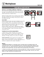 Предварительный просмотр 8 страницы Westinghouse NCCO1702 Operation Manual