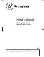Westinghouse Outdoor Lighting Fixture Owner'S Manual preview