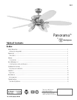 Preview for 1 page of Westinghouse Panorama 72559 Manual