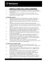 Preview for 3 page of Westinghouse PT10475 Instruction Manual