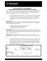 Preview for 5 page of Westinghouse PT10475 Instruction Manual