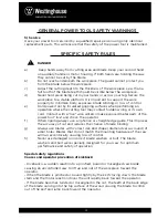 Preview for 4 page of Westinghouse PT20584 Instruction Manual