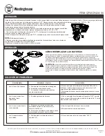 Preview for 4 page of Westinghouse Q75AD1424-06 Installation