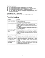 Preview for 13 page of Westinghouse SA 61950 Operation & Instruction Manual