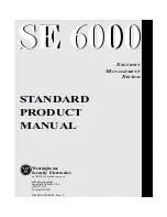 Preview for 1 page of Westinghouse SE 6000 Product Manual