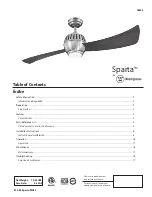 Westinghouse Sparta series Instruction Manual preview