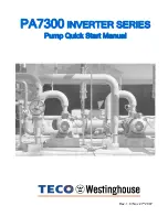 Westinghouse TECO PA7300 Series Quick Start Manual предпросмотр