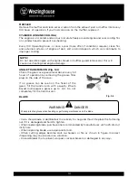 Preview for 10 page of Westinghouse TR15142 Instruction Manual