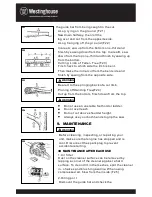 Предварительный просмотр 17 страницы Westinghouse TR18346 Instruction Manual