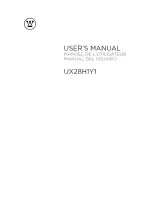 Предварительный просмотр 1 страницы Westinghouse UX28H1Y1 User Manual