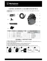 Предварительный просмотр 4 страницы Westinghouse VC14130 Instruction Manual