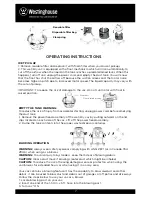 Preview for 7 page of Westinghouse VC14150 Instruction Manual