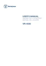 Westinghouse VR-4030 User Manual предпросмотр