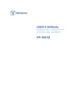 Westinghouse VR-6025Z User Manual preview