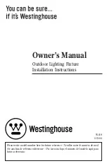 Preview for 1 page of Westinghouse W-019 Owner'S Manual