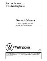 Preview for 1 page of Westinghouse W-031 Owner'S Manual