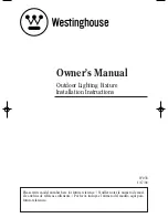 Westinghouse W-038 Owner'S Manual preview