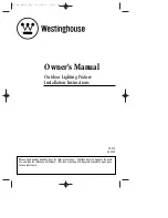 Предварительный просмотр 1 страницы Westinghouse W-076 Owner'S Manual