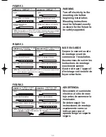 Предварительный просмотр 11 страницы Westinghouse W-125 Owner'S Manual