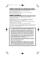 Preview for 2 page of Westinghouse w-143 Owner'S Manual