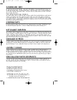 Предварительный просмотр 12 страницы Westinghouse W-157 Owner'S Manual