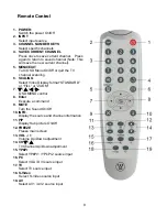 Предварительный просмотр 11 страницы Westinghouse W2602 User Manual