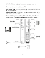 Предварительный просмотр 13 страницы Westinghouse W2602 User Manual