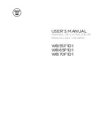 Preview for 1 page of Westinghouse WB55F1D1 User Manual