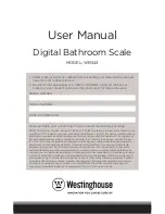 Предварительный просмотр 1 страницы Westinghouse WBS43 User Manual