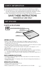 Preview for 3 page of Westinghouse WBS44 User Manual