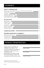 Preview for 2 page of Westinghouse WCM11100B User Manual