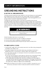 Preview for 6 page of Westinghouse WCM11100B User Manual