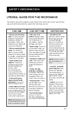 Preview for 7 page of Westinghouse WCM11100B User Manual