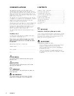 Preview for 2 page of Westinghouse WCM1400W D User Manual