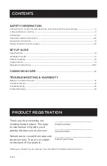 Preview for 2 page of Westinghouse WCM14110SSGZ User Manual