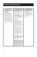 Preview for 8 page of Westinghouse WCM14110SSGZ User Manual