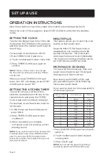 Preview for 12 page of Westinghouse WCM14110SSGZ User Manual