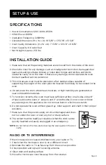 Предварительный просмотр 9 страницы Westinghouse WCM660B User Manual