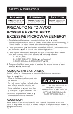 Preview for 4 page of Westinghouse WCM660B6C User Manual