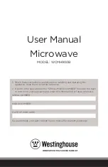 Westinghouse WCMH900B User Manual preview