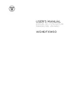 Westinghouse WD40FX1450 User Manual предпросмотр