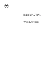 Предварительный просмотр 1 страницы Westinghouse WE50UE4008 User Manual