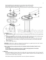 Preview for 3 page of Westinghouse WES31-15110BLK Instruction Manual