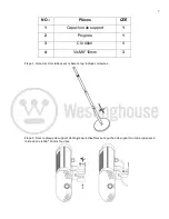 Preview for 8 page of Westinghouse WES31-1550 Instruction Manual