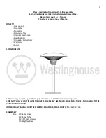 Предварительный просмотр 2 страницы Westinghouse WES31-1566 Instruction Manual