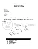 Preview for 2 page of Westinghouse WES31-1892 User Manual