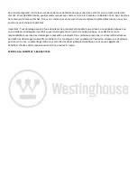 Предварительный просмотр 22 страницы Westinghouse WES41-680 Instruction Manual