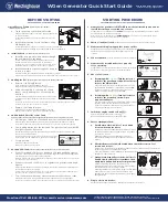 Westinghouse WGen Quick Start Manual preview