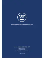 Предварительный просмотр 36 страницы Westinghouse WGen2000 User Manual