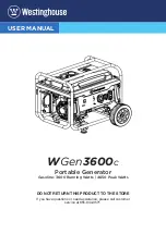 Westinghouse WGEN3600C User Manual preview